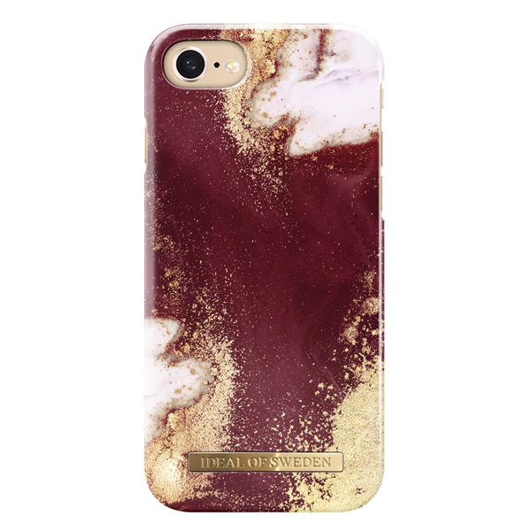iPhone SE2020/8/7/6s/6, Golden Burgundy Marble