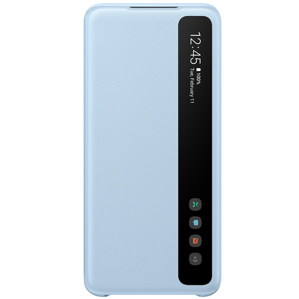 Galaxy S20, Clear View Cover sky blue