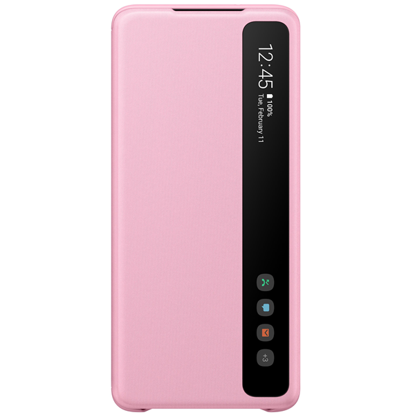 Galaxy S20+, Smart Clear View Cover pink