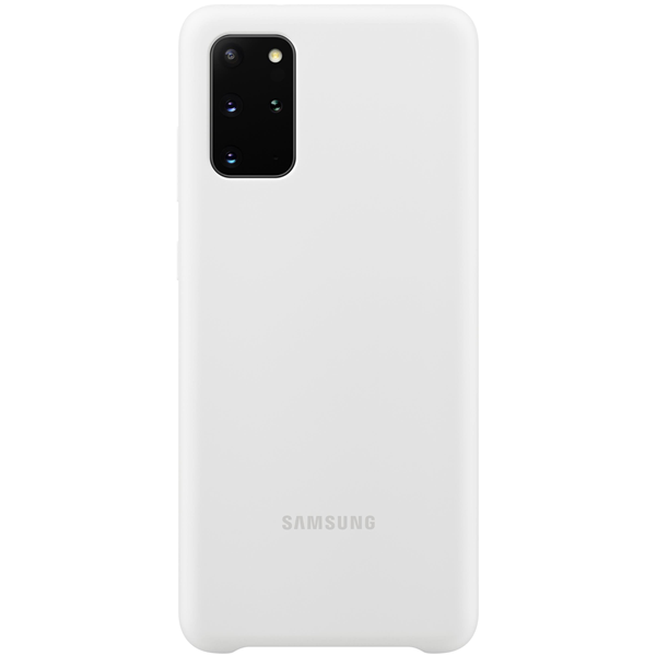 Galaxy S20+, Silicone Cover weiss