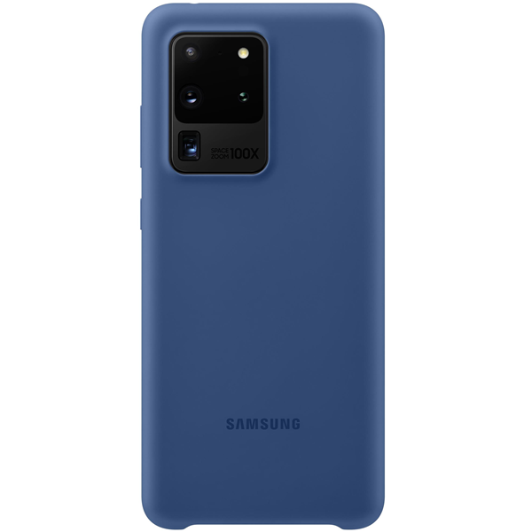 Galaxy S20 Ultra, Silicone Cover dunkelblau