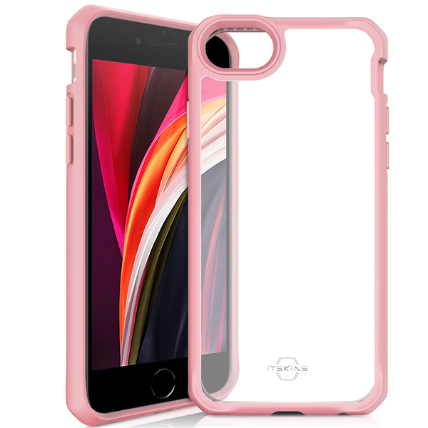 iPhone SE2020/8/7/6s/6, HYBRID SOLID pink/transparent