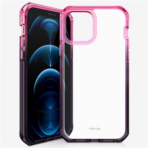 iPhone 12/12 Pro, SUPREME PRISM pink/grau