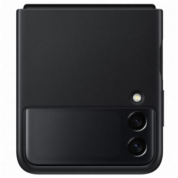 Galaxy Z Flip3 5G, Leather Cover schwarz