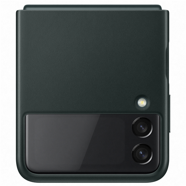 Galaxy Z Flip3 5G, Leather Cover grün