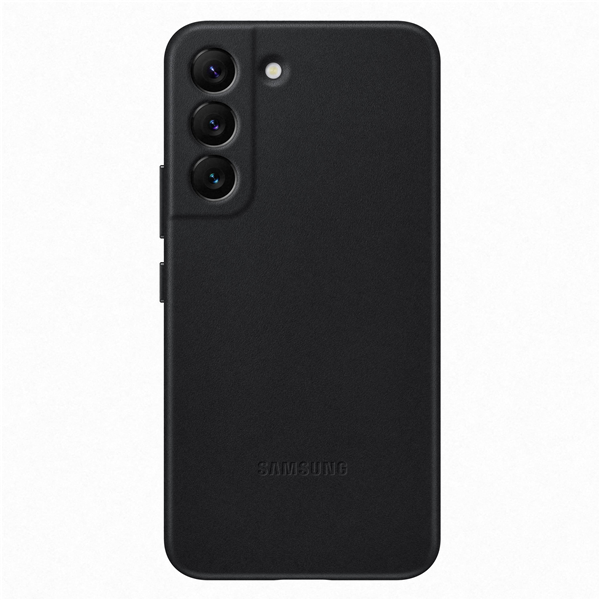Galaxy S22, Leather Cover schwarz