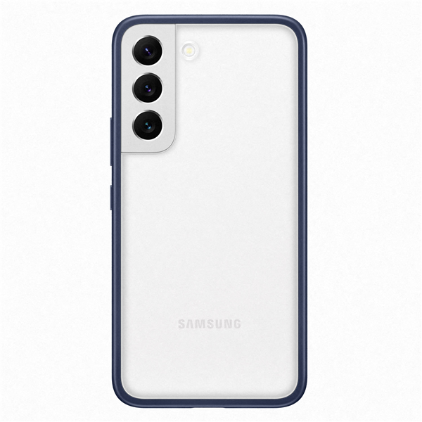 Galaxy S22, Frame Cover dunkelblau