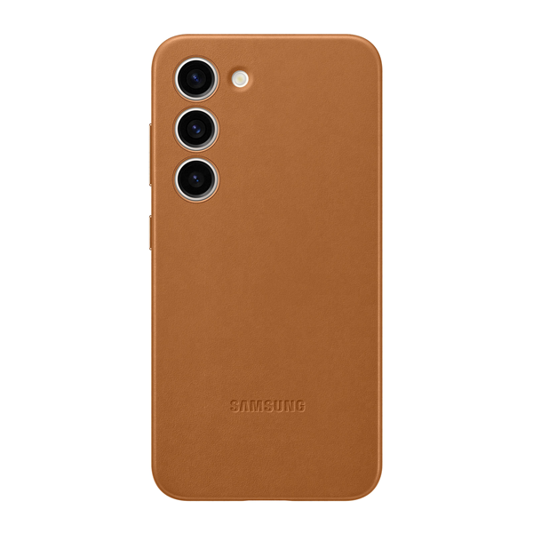 Galaxy S23, Leather Case camel