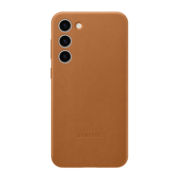 Galaxy S23+, Leather Case camel