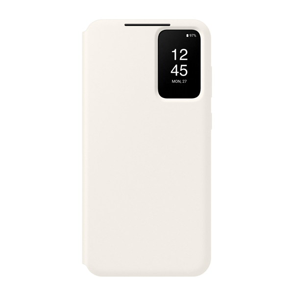 Galaxy S23+, Smart View Wallet Case creme