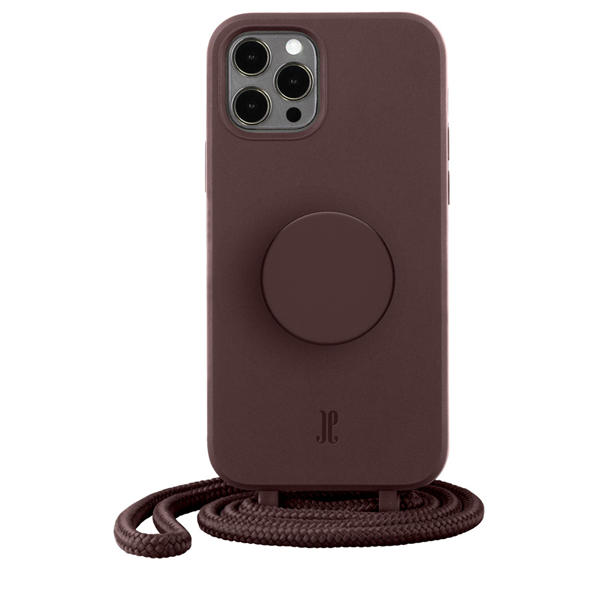 iPhone 12 Pro Max, Necklace PopSockets Cover trüffel