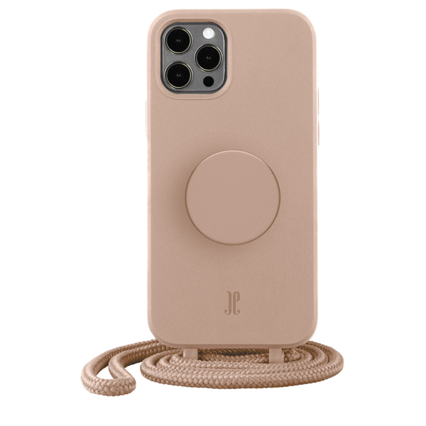 iPhone 12/12 Pro, Necklace PopSockets Cover beige