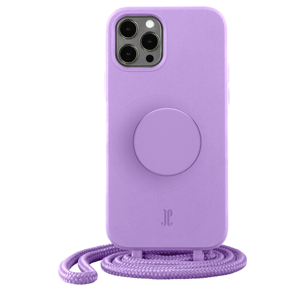 iPhone 12/12 Pro, Necklace PopSockets Cover lavendel