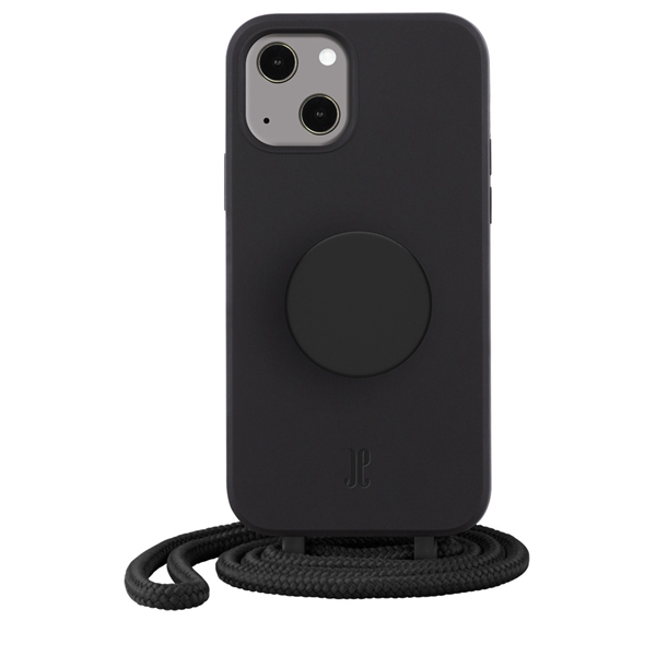iPhone 13, Necklace PopSockets Cover schwarz