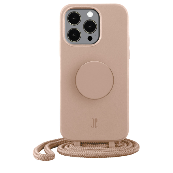 iPhone 13 Pro Max, Necklace PopSockets Cover beige