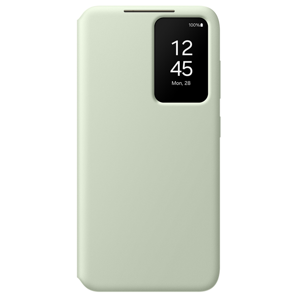 Galaxy S24, Smart View Wallet Case hellgrün