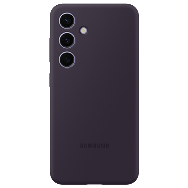 Galaxy S24, Silicone Case dunkel violet