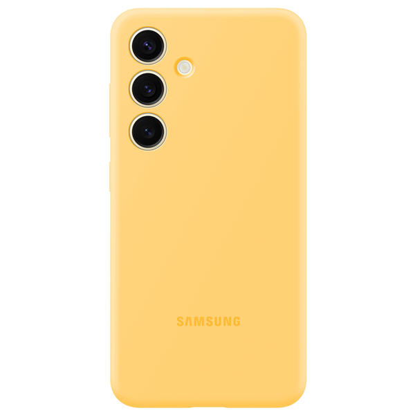 Galaxy S24, Silicone Case gelb