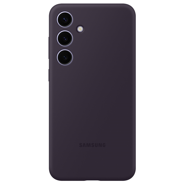 Galaxy S24+, Silicone Case dunkel violet