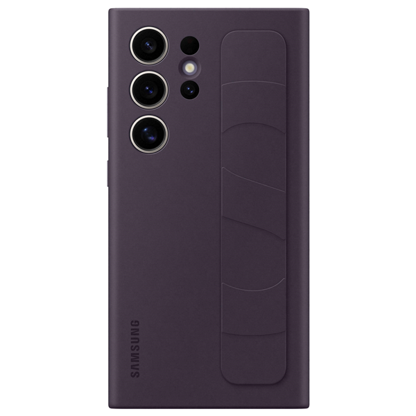 Galaxy S24 Ultra, Standing Grip Case dunkel violet