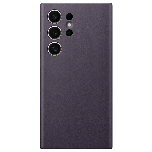 Galaxy S24 Ultra, Vegan Leather Case dunkel violet