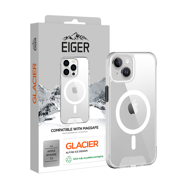 iPhone 15, Glacier Magsafe Case clear